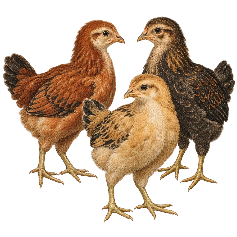 Month-old chicks