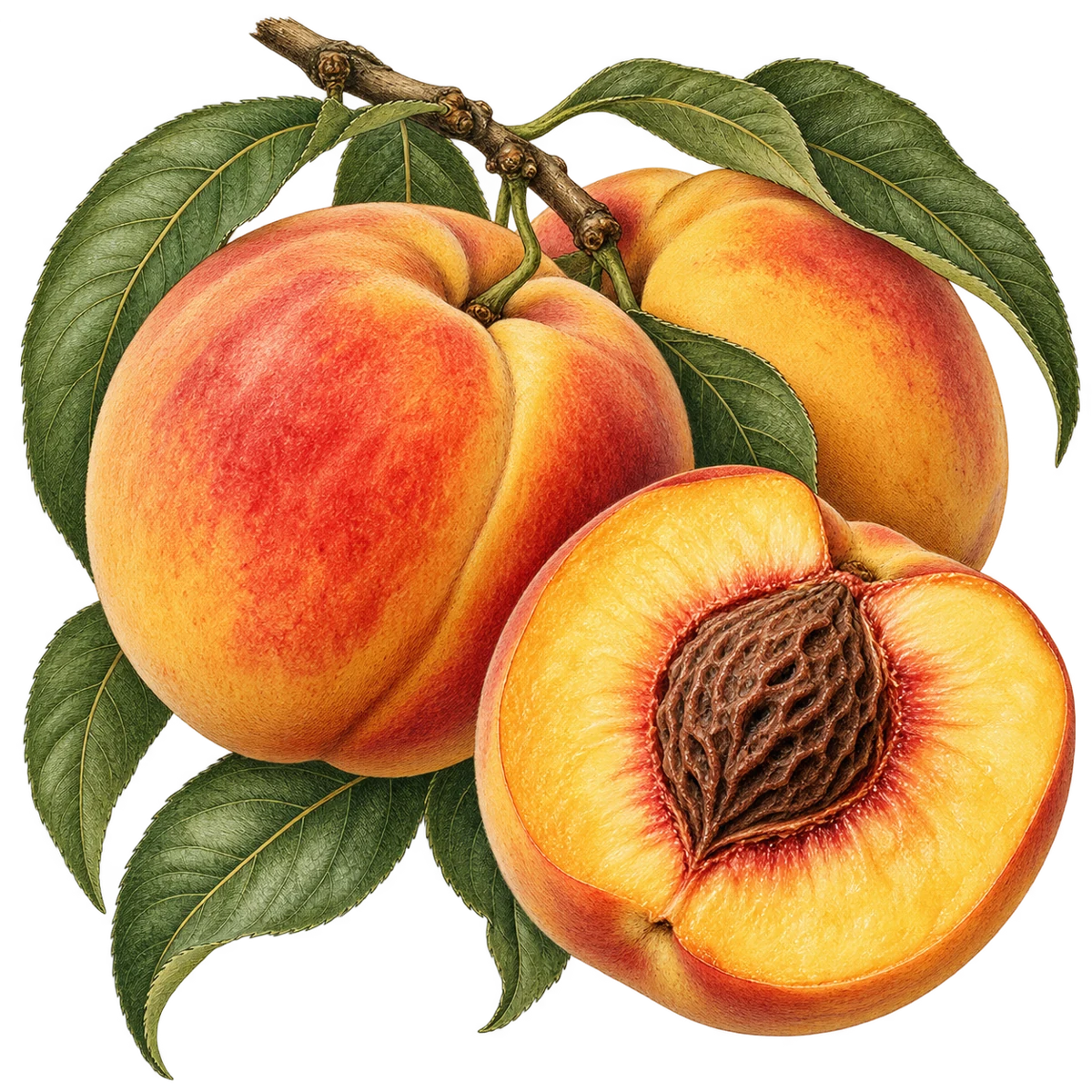 Seasonal peaches